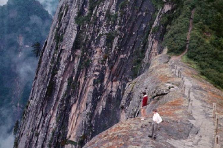 Hua shan :  Cheminement quelque peu vertigineux