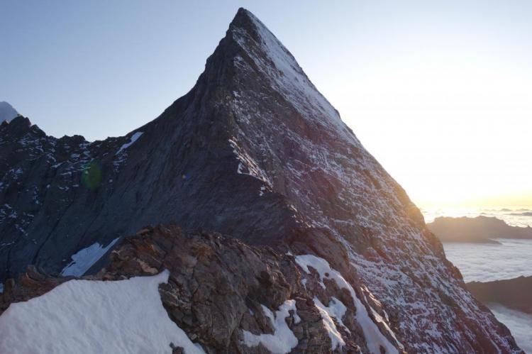 Eiger depuis la cabane Mittellegi