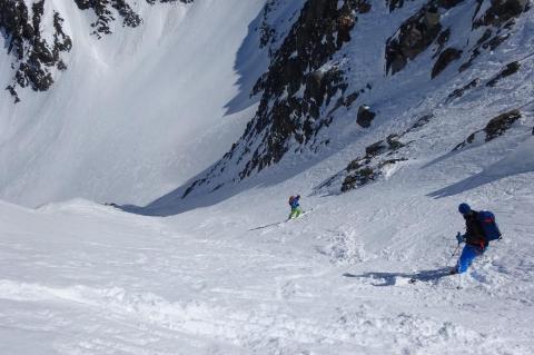 Le couloir du glacier de Valsorey